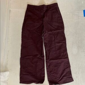Women’s Eggplant colored wide leg Pants
